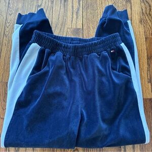 Tommy Hilfiger Blue Sweatpants with Sporty Stripes